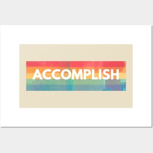 Accomplish Design Posters and Art